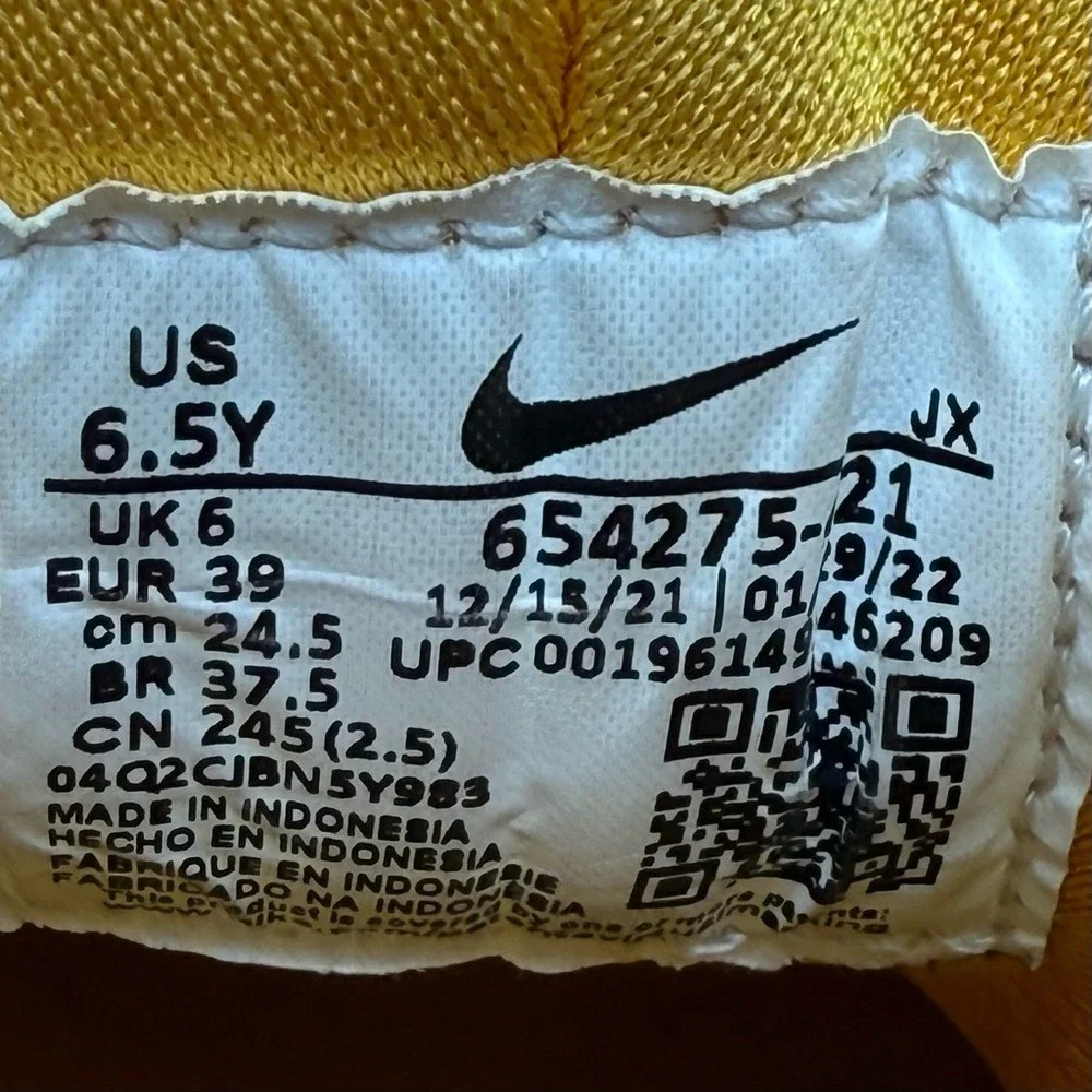 Youth Nike Huarache Run GS Hyper Royal Yellow Orange Athletic Sneakers Size 6.5Y